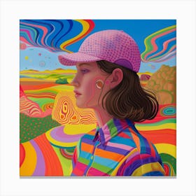 Psychedelic Girl 1 Canvas Print