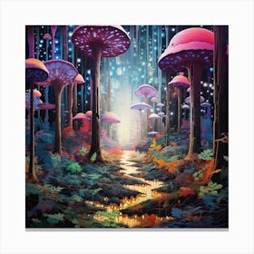 Mushroom Forest Canvas Print