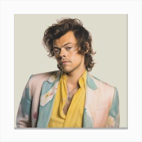 Harry Styles 2 Square Canvas Print