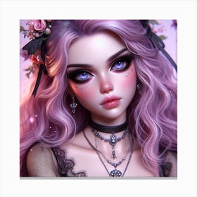 Gothic Doll 10 Canvas Print