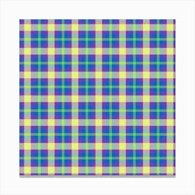 Plaid Fabric 49 Canvas Print