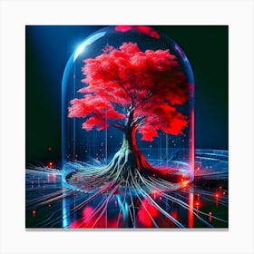 Tree In A Glass Dome Canvas Print