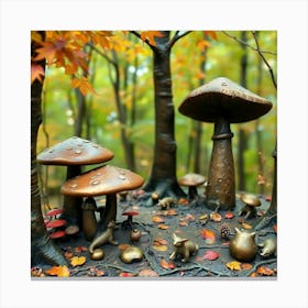 Autumn In The Forest Canvas Print