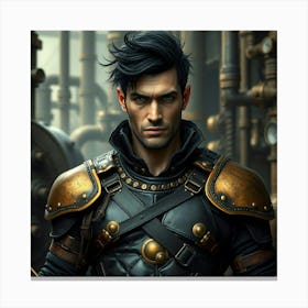 Steampunk Man 1 Canvas Print