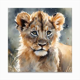 Lion Cub Canvas Print