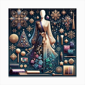 Christmas Mannequin Canvas Print