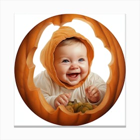 Pumpkin Baby Canvas Print