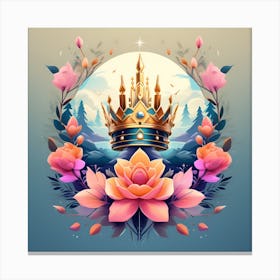 Crown Of Flowers Canvas Print