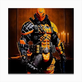 Black and orange Canvas Print