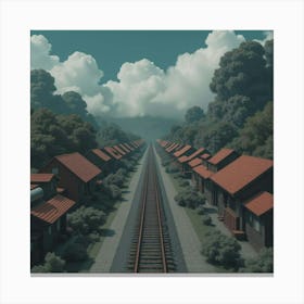 Train Track Canvas Print