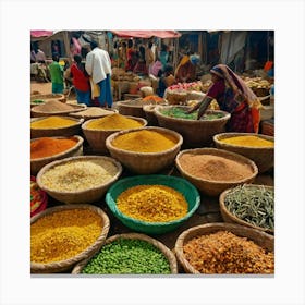 Spice Market Canvas Print