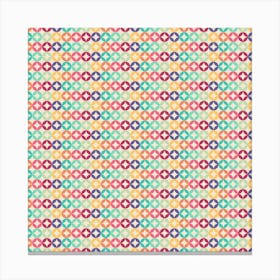 Retro Rainbow Pattern 10 Canvas Print