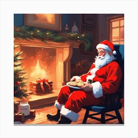 Christmas Santa 11 Canvas Print