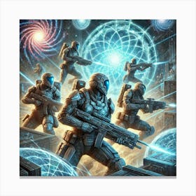 A Depiction Of The Dimensional Vanguard, Elite For Canvas Print