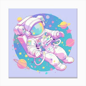 Astronaut In Space 25 Canvas Print