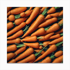 Carrot As A Background Perfect Composition Beautiful Detailed Intricate Insanely Detailed Octane R Canvas Print