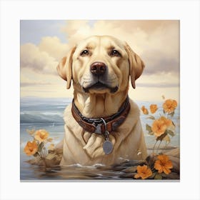 Labrador Retriever dog 1 Canvas Print