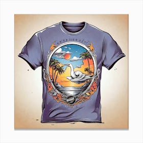 Swan T-shirt design Canvas Print