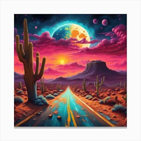 Desolate Desert Dreamscape Canvas Print