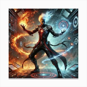 Icarion Sorath Ashheart Dual Elemental Sci Fi Canvas Print