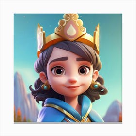 Portrait Of A Princess Canvas Print