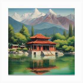 Chinese Temple Canvas Print