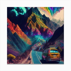 Psychedelic Landscape Canvas Print