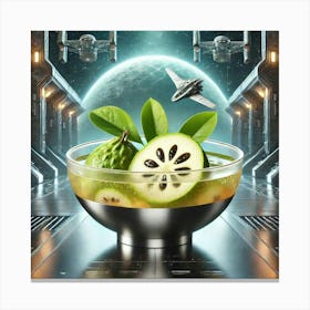 Soursop Citrus Splash Scifi Canvas Print