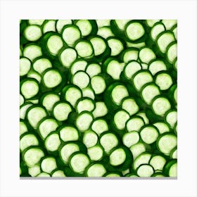 Cucumber Slices 4 Canvas Print