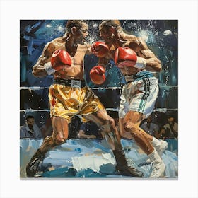 Boxing Match Canvas Print