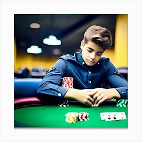 Poker table Canvas Print