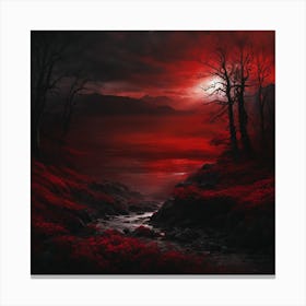 Red Sky At Night Canvas Print