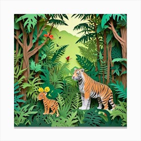 Tiger In The Jungle 1 Canvas Print