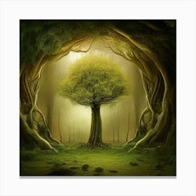 Tree In The Forest Canvas Print