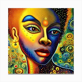 Ms Blacklight Canvas Print