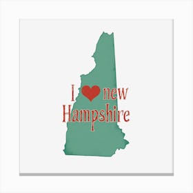 I Love New Hampshire Canvas Print