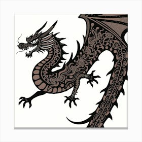 Dragon Tattoo 2 Canvas Print