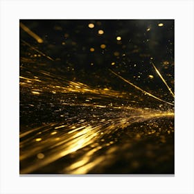 Abstract Golden Light 2 Canvas Print