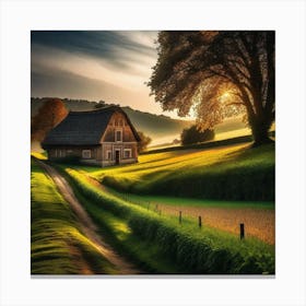 Sunset In The Countryside 35 Canvas Print