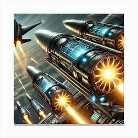 Solar Guided Missiles Converted Canvas Print