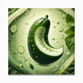 Cucumber Ad 1 Canvas Print