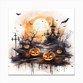 Halloween Pumpkins 1 Canvas Print