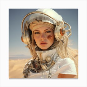 Space Girl 1 Canvas Print