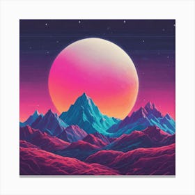 Psychedelic Landscape Canvas Print