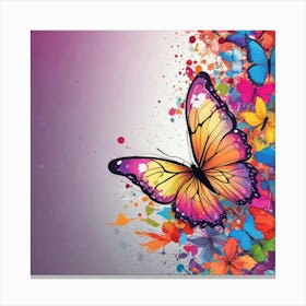 Colorful Butterflies 110 Canvas Print