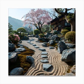 Asian Garden Canvas Print