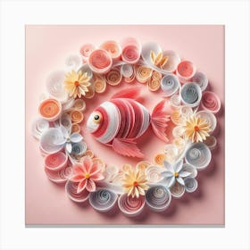 Quilling Art 3 Canvas Print