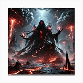 Obsidian Wraith Dark Energy Converted Canvas Print