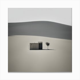 House In The Desert Canvas Print