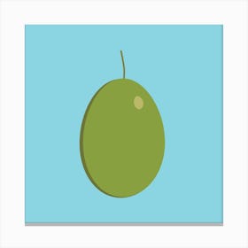 Olive Icon In Flat Design Canvas Print